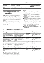 Preview for 37 page of Siemens WM14XMH0EU User Manual And Installation Instruction