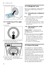 Preview for 42 page of Siemens WM14XMH0EU User Manual And Installation Instruction