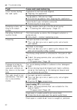 Preview for 62 page of Siemens WM14XMH0EU User Manual And Installation Instruction