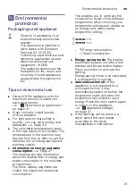 Preview for 13 page of Siemens WM14Y748DN Instruction Manual And Installation Instructions