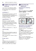 Preview for 20 page of Siemens WM16W468DN Instruction Manual And Installation Instructions