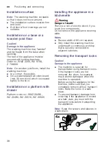 Preview for 38 page of Siemens WM16W468DN Instruction Manual And Installation Instructions