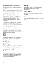 Preview for 2 page of Siemens WM16W549DN Instruction Manual And Installation Instructions