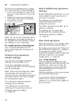 Preview for 40 page of Siemens WM16W549DN Instruction Manual And Installation Instructions