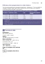 Предварительный просмотр 39 страницы Siemens WM16W560GC Instruction Manual And Installation Instructions