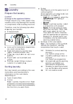 Preview for 12 page of Siemens WM16W590AU Instruction Manual And Installation Instructions