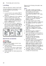 Предварительный просмотр 20 страницы Siemens WM16W5H0GC Instruction Manual And Installation Instructions