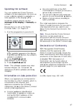 Предварительный просмотр 47 страницы Siemens WM16W5H0GC Instruction Manual And Installation Instructions