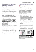 Preview for 37 page of Siemens WM16W790 Instruction Manual And Installation Instructions