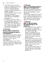 Preview for 8 page of Siemens WM16W790ES Instruction Manual And Installation Instructions