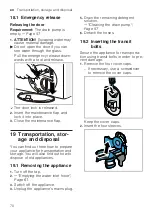 Preview for 70 page of Siemens WM16XFH1ES User Manual And Installation Instructions