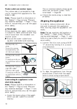 Предварительный просмотр 18 страницы Siemens WM16XGH4GB User Manual And Assembly Instructions