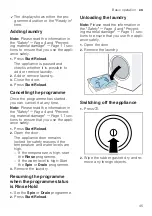 Предварительный просмотр 45 страницы Siemens WM16XGH4GB User Manual And Assembly Instructions