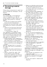 Preview for 10 page of Siemens WM16XK02EU User Manual And Installation Instructions