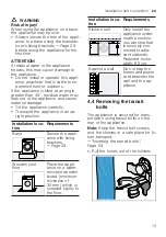 Предварительный просмотр 13 страницы Siemens WM16XK02EU User Manual And Installation Instructions