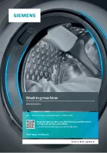 Предварительный просмотр 1 страницы Siemens WM16XKH0EU Manual