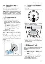 Предварительный просмотр 41 страницы Siemens WM16XKH0HK User Manual And Installation Instructions