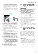 Предварительный просмотр 45 страницы Siemens WM16XKH0HK User Manual And Installation Instructions