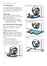 Предварительный просмотр 52 страницы Siemens WM16XKH0HK User Manual And Installation Instructions