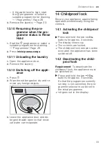 Preview for 33 page of Siemens WM16XKH2ES User Manual And Installation Instructions