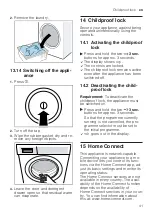 Предварительный просмотр 41 страницы Siemens WM16XMH9GB User Manual And Installation Instructions