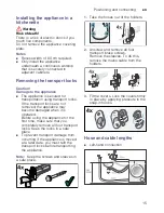 Предварительный просмотр 15 страницы Siemens WM4HU SERIES Instruction Manual And Installation Instructions