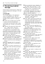 Preview for 10 page of Siemens WM4HVEL9DN User Manual And Installation Instructions