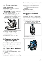 Preview for 75 page of Siemens WM4HXEE0DN User Manual And Installation Instructions