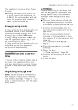 Preview for 13 page of Siemens WM6HXE0LDN User Manual And Assembly Instructions