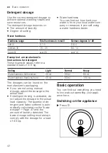 Preview for 42 page of Siemens WM6HXE0LDN User Manual And Assembly Instructions