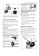 Предварительный просмотр 17 страницы Siemens WM6HXEL0DN User Manual And Installation Instructions