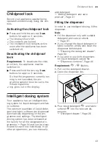 Предварительный просмотр 43 страницы Siemens WM6HXEL0DN User Manual And Installation Instructions