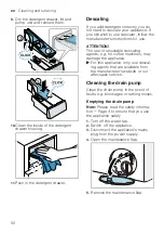 Предварительный просмотр 52 страницы Siemens WM6HXEL0DN User Manual And Installation Instructions