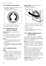 Preview for 40 page of Siemens WM6HXK0LDN User Manual And Installation Instructions