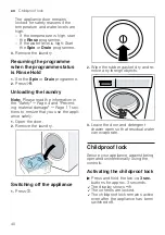 Предварительный просмотр 40 страницы Siemens WM6HXK0ODN User Manual And Assembly Instructions