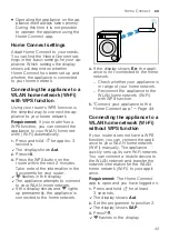 Предварительный просмотр 43 страницы Siemens WM6HXK0ODN User Manual And Assembly Instructions