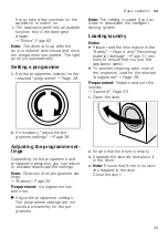 Предварительный просмотр 39 страницы Siemens WM6HXKE0DN User Manual And Assembly Instructions