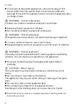 Preview for 8 page of Siemens WM6HXM71NL User Manual And Installation Instructions