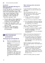 Preview for 12 page of Siemens WN34A1L0DN Instruction Manual And Installation Instructions