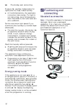 Preview for 12 page of Siemens WN44G200ES Instruction Manual And Installation Instructions