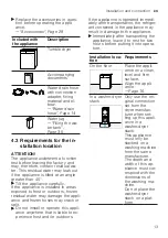 Предварительный просмотр 13 страницы Siemens WQ33G2CBDN User Manual And Installation Instructions