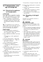 Preview for 47 page of Siemens WQ42G2AADN User Manual And Installation Instructions