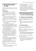 Preview for 11 page of Siemens WQ45G209GB User Manual And Installation Instructions