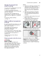 Preview for 17 page of Siemens WS10K260HK Instructions Manual