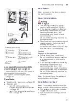 Preview for 31 page of Siemens WS12K261BY Instruction Manual And Installation Instructions