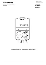 Preview for 1 page of Siemens WSB5 Series Operating And Installation Instructions