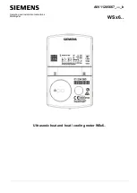 Siemens WSx6 Series Operating And Installation Instructions preview