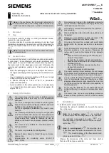 Preview for 11 page of Siemens WSx6 Series Operating And Installation Instructions