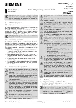 Preview for 83 page of Siemens WSx6 Series Operating And Installation Instructions