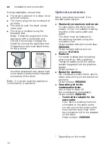 Preview for 14 page of Siemens WT43HVE8DN Installation And Operating Instructions Manual